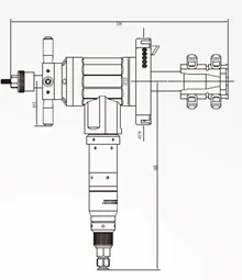 Φρεζοκεφαλή Σωλήνων – V6B ID-Mounted Pipe Beveling Machine